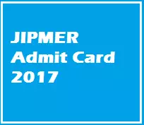 JIPMER Admit Card 2017